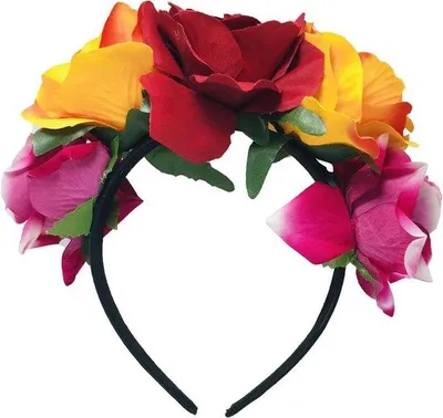 Productafbeelding van Bloemenkroon Hoofdband met Rozen voor Feest, Carnaval en Cosplay