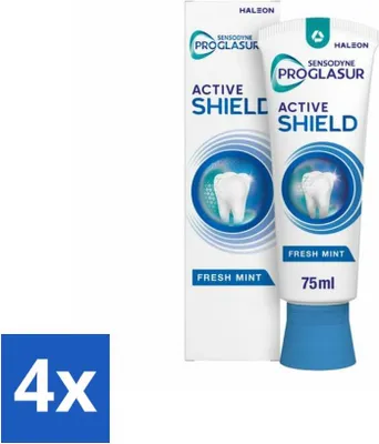 Produktbild von Sensodyne - Zahnpasta - ProGlasur Active Shield - Frische Minze - Frische Minze - 75 ml - Vorteilspack - 4 Stücke