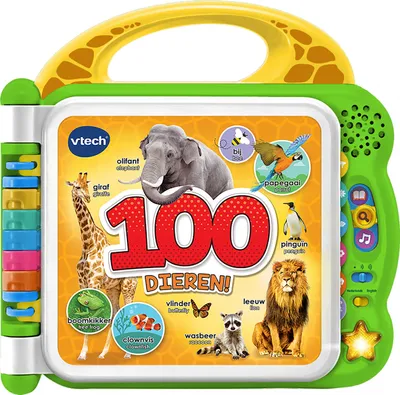 Produktbild von VTech Mijn Eerste 100 woordjes - Dieren, 1,5 Jahr(e), Sprachfunktion, Batterien erforderlich, AA, Synthetisch, Mehrfarbig