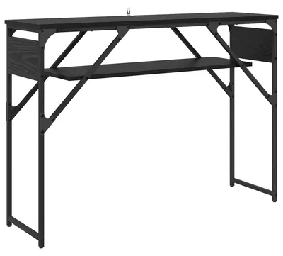 Produktbild von vidaXL Konsolentisch Schwarz Eichen-Optik 105x30x75cm Holzwerkstoff