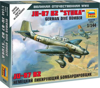Zdjęcie produktu dla Zvezda 1:144 WWII Warg. AddOn Dt.JU-87 Stuka WA