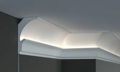 Produktbild von PROVISTON | Lichtleiste | Indirekte Beleuchtung | Deckenleiste | 150 x 90 x 1150 mm | XPS | Weiß | Hochwertig | Stuckleiste | Modern | Robust | Langlebig | Stoßfest | 1.15 Meter
