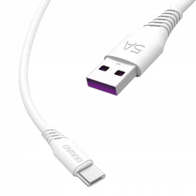 Obrázok produktu pre Dudao USB na USB Type-C L2T dátový a nabíjací kábel 5A 1m biely