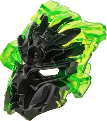 Produktbild von 1x Lego Bionicle Figur Maske Umarak schwarz transp. grün Kanohi 24164pb01