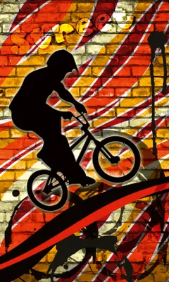 Produktbild von Fototapete - Bicycle Red 150x250cm - Vliestapete