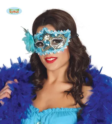 Produktbild von y blaue venezianische Maske für Damen