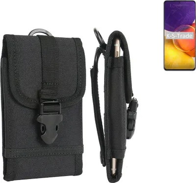 Produktbild von K-S-Trade Holster Handy Hülle kompatibel mit Samsung Galaxy Quantum2 Holster Handytasche Gürtel Tasche Schutz Hülle Robust Outdoor schwarz