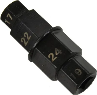 Produktbild von Multifunktionale Vorderrad-Achskappe Mit 4 Steckschlüsselgrößen (17Mm, 19Mm, 22Mm, 24Mm) Für Präzises Arbeiten An Radachsen Und Effektive Wartung.