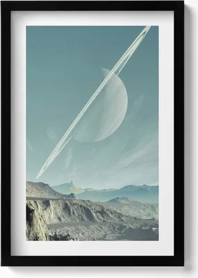 Produktbild von Gerahmtes Kunstwerk– Wandbild mit Rahmen – Gerahmtes Bild  – Wanddekoration – 40x60 cm –  Schwarz