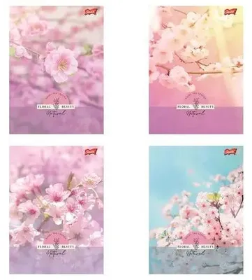 Immagine prodotto di Quaderno A5/60 fogli a quadretti Floral Beauty (10 pezzi) - UNIPAP