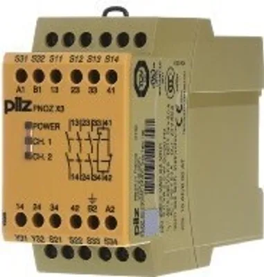 Produktbild von Pilz PNOZ X3 230VAC 24VDC 3n/o 774318 1n/c 1so Sicherheitsschaltgerät