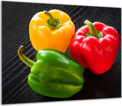 Produktbild von Herdabdeckplatten Glaskeramikkochfeld-Abdeckung Spritzschutz Glas 60x52cm Gemüse