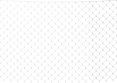 A close-up view of a white net pattern.
