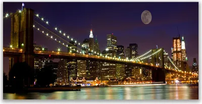 Produktbild von Tulup Leinwand-Bilder 140x70 Wandbild Canvas Kunstdruck Brücke Architektur