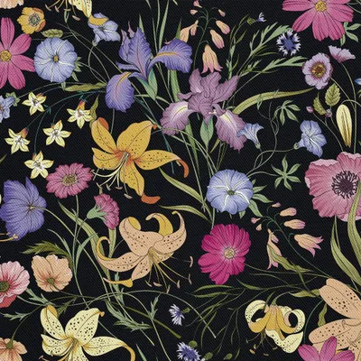 Produktbild von OUTDOOR DEKOSTOFFE OXFORD - Motiv Feld von Blumen 2
