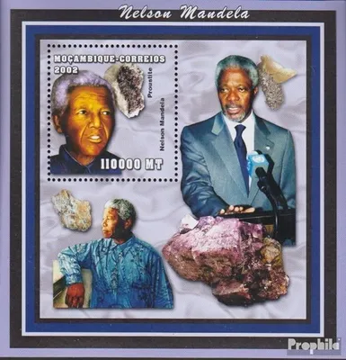 Produktbild von Briefmarken Mosambik 2002 Mi Block162 postfrisch Persönlichkeiten