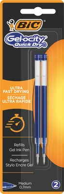 Produktbild von Náhradná náplň do gélového rollera BIC Gelocity QUICKDRY Modrá 2ks