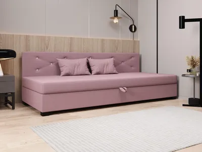 Obrázok produktu pre Čalúnená posteľ 90x195 MILEKA BIZ 1 - ružová