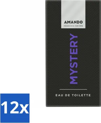 Imagen del producto de Amando Mystery Eau de Toilette, 50 ml - Paquete económico - 12 unidades