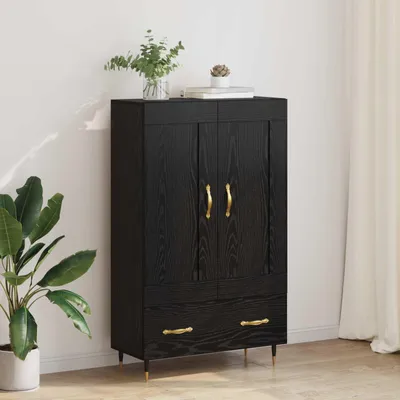 Produktbild von vidaXL Highboard Schwarz Eichen-Optik 69,5 x 31 x 115 cm Holzwerkstoff
