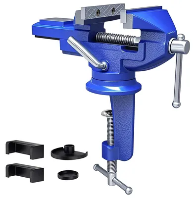 Immagine prodotto di Omgoods - Supporto per seghetto da banco da 80 mm per lavorazione del legno, con rotazione a 360 gradi