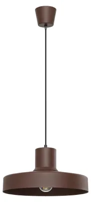 Image de Suspension BILO marron 1xE27 15 W acier 120 x 35 x 35 cm Sollux Lighting