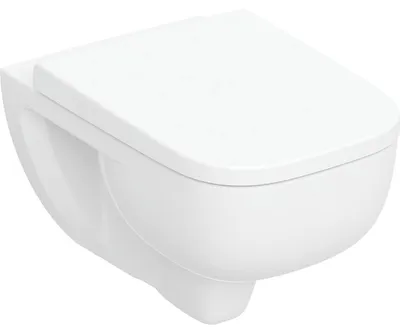 Immagine prodotto di Geberit Renova Plan Ensemble WC suspendu chasse d'eau basse profondeur, TurboFlush, avec siège de WC, 503.152.00.8, 503.152.00.8