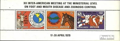 Produktbild von Briefmarken Niederländische Antillen 1979 Mi Block9 (kompl.Ausg.) postfrisch Zoonosen
