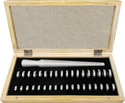 Produktbild von PAULIMOT Ringmaß-Set mit Ringstock, 37-teilig