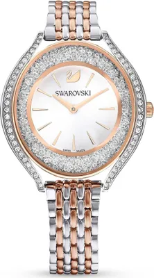 Zdjęcie produktu dla Swarovski Crystalline Aura Uhr, Schweizer Produktion, Metallarmband, Roséfarben, Metallmix CRY AURA:MB ROG/CRY/PRO 5644075/Abverkauf nur solange Vorrat reicht