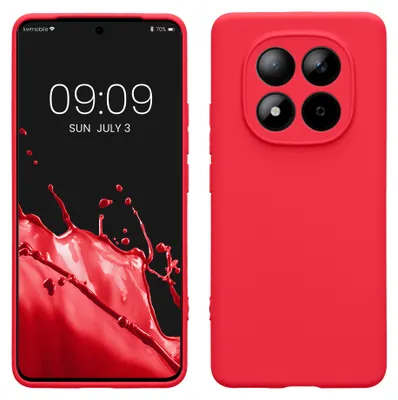Produktbild von kwmobile Handyhülle für Xiaomi Redmi Note 15 4G / 5G / Poco M8 5G Hülle - weiches Handy Silikon Case - Schutzhülle Cover - Neon Pink
