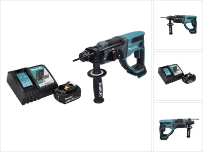 Produktbild von Makita DHR 202 RF1 Akku Kombihammer 18 V 2,0 J SDS Plus + 1x Akku 3,0 Ah + Ladegerät