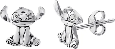 Productafbeelding van Peers Hardy - Zilveren oorbellen Disney Stitch - Officieel Disney accessoire