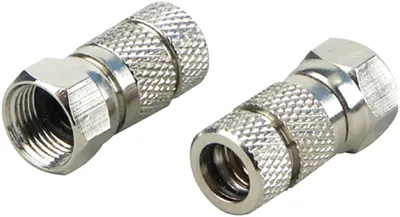 Produktbild von Schwaiger FSW7002 531, F-Typ, Silber, Metall, 2 Stück(e)