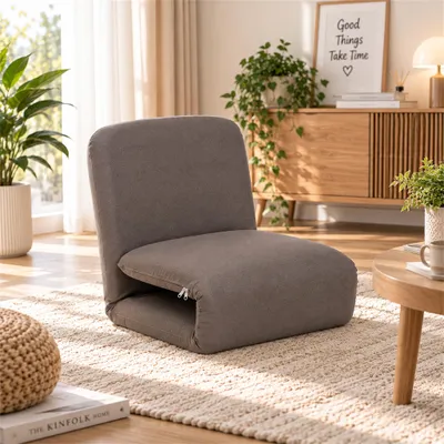 Produktbild von Mymai Multifunktionales 2‑in‑1 Bodensofa – Sitzsessel und Gästebett in einem Möbelstück, Bodenstuhl Bodensessel Bett