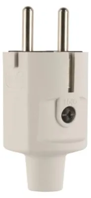 Obrázok produktu pre Kompaktná zástrčka 1505 SK+F/B TPE gr - Ochranný kontakt (SCHUKO)Zástrčka sivá 100000046