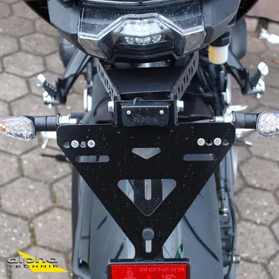 Produktbild von alpha Technik Kennzeichenhalter Yamaha MTN850-A/MT09 ABS/MT09SP für MTN850-A RN43 EURO4