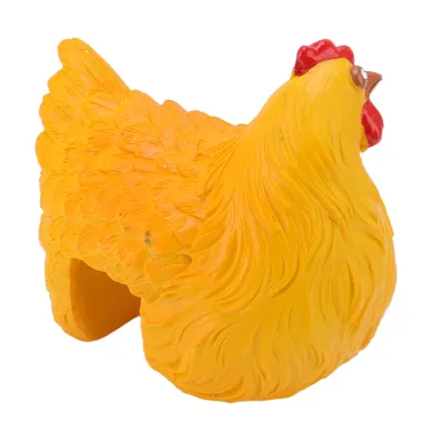 Zdjęcie produktu dla Statuetka kury z żywicy, kura z drabiną zatrzaskową, kura z drabiną zatrzaskową z żywicy, kura z drabiną zatrzaskową, kura szczelinowa, rękodzieło z żywicy