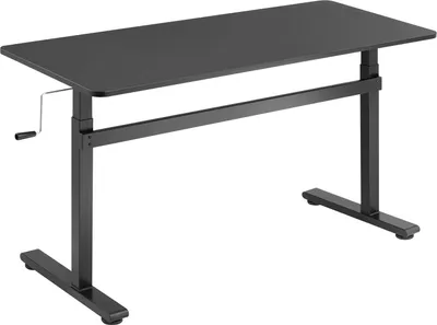 Produktbild von LogiLink EO0027, Gerade, Rechteckige Form, Partikelbord, Aluminium, Stahl, Homeoffice, Büro, Schwarz