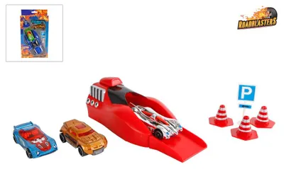 Zdjęcie produktu dla Strzelający tor wyścigowy Roadblasters z 3 samochodami