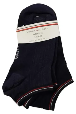 Produktbild von Tommy Hilfiger - Knöchelsocken für Damen (2er-Pack) NA1059 (34 EU - 38 EU) (Marine)