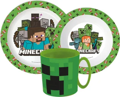 Produktbild von Pixelcraft Essgeschirr, Mikrokunststoff-Set mit 390 ml Becher