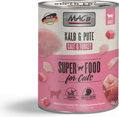 Produktbild von MAC's CAT - Dose 6x800g  |  Kalb & Pute