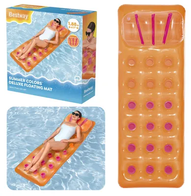 Image de Matelas Gonflable Pour Piscine Orange Bestway 43015