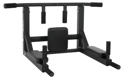Imagen del producto de Barra de acero multifuncional, con 8 soportes, de 240 cm, para montaje en pared