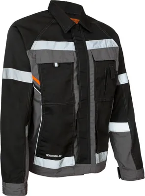 Produktbild von Arbeitsjacke Berufsjacke Warnjacke Jacke Reflektierend (Ref-J), grau, Gr. 50