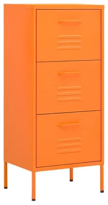 Produktbild von vidaXL Lagerschrank Orange 42,5x35x101,5 cm Stahl