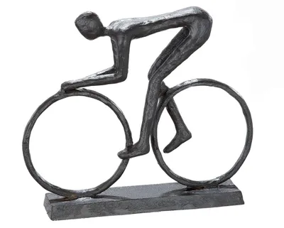 Zdjęcie produktu dla Casablanca Skulptur, Fahrrad, "Racer", Eisen, braun, , L. 3,5 cm, B. 17,5 cm, H. 15 cm 67495