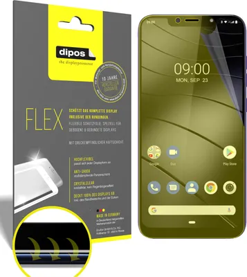 Produktbild von 3x Schutzfolie für Gigaset GS195 Folie, 100% Displayabdeckung, dipos Flex
