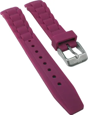 Produktbild von s.Oliver Uhrenarmband | Silikon sehr weich himbeere 17mm SO-2595-PQ